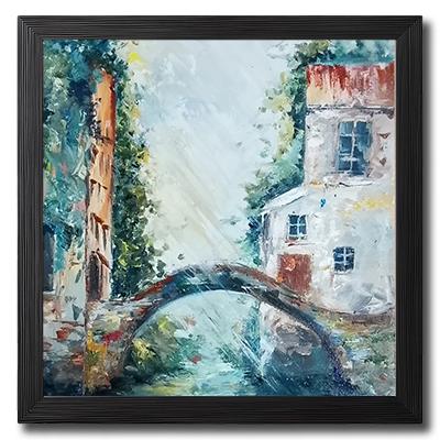 Quaint Bridge Scene